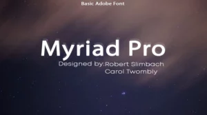 Myriad Pro Font Free Download