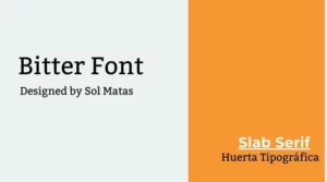 Bitter Font Free Download