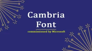 Cambria Font Free Download