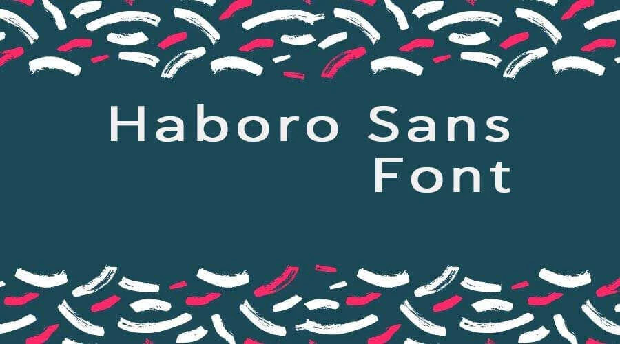 Haboro-Sans-Font-Free-Fownload