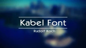 Kabel Font Free Download