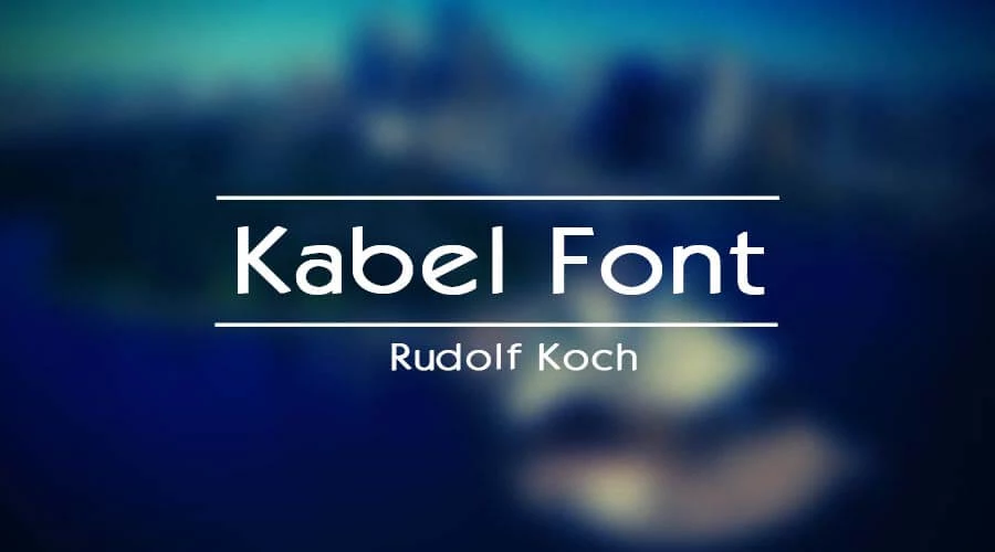 Kabel-Font-Free-Download