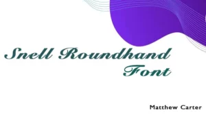 Snell Roundhand Font Free Download