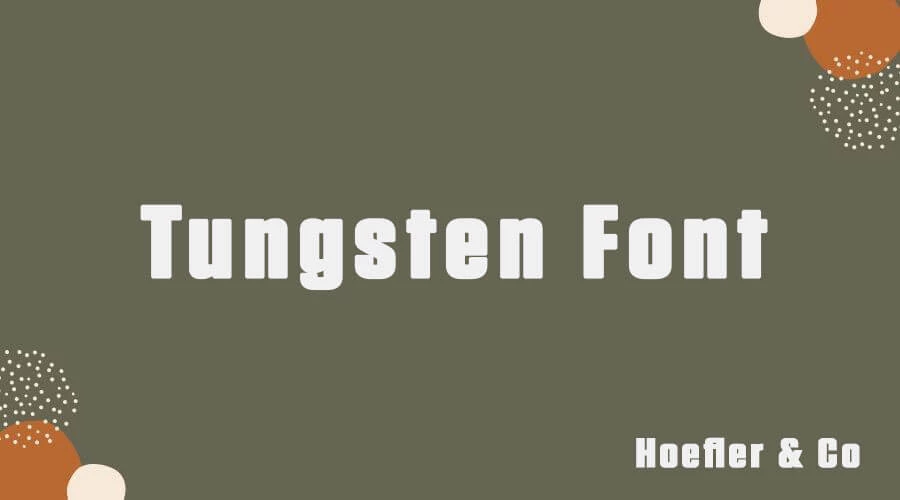 Tungsten-Font-Free-Download