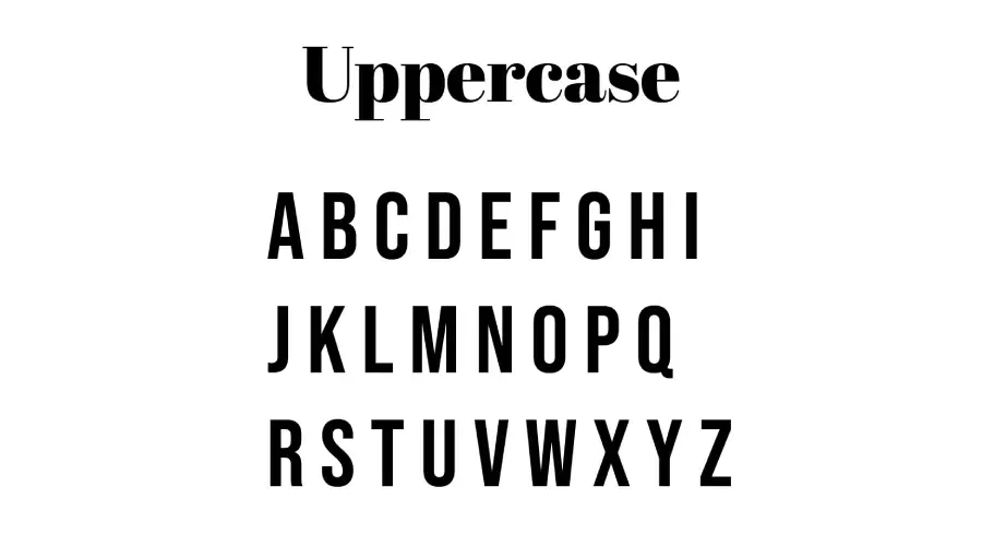 Bebas Neue Font Characters View