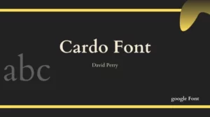 Cardo Font Free Download