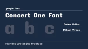 Concert One Font Free Download