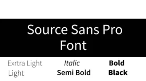 Source Sans Pro Font