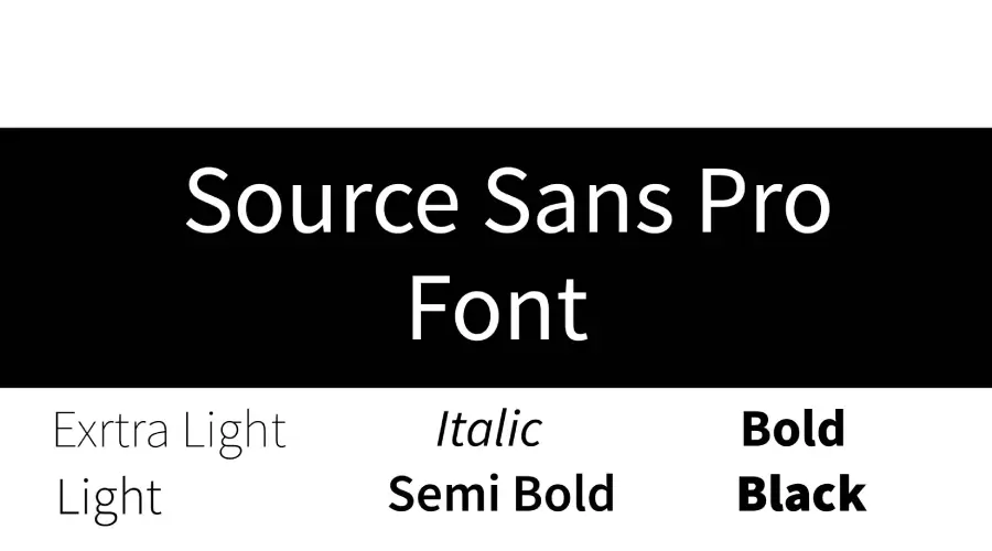 Source Sans Pro Font