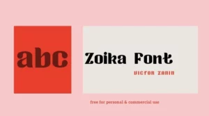 Zoika Font Free Download