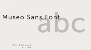 Museo Sans Font Free Download