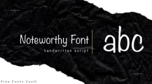 Noteworthy Font Free Download