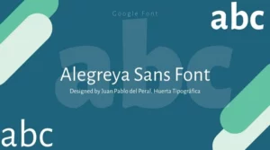 Alegreya Sans Font Free Download