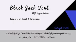 Black Jack Font Free Download