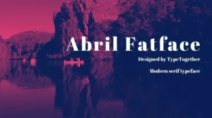 Abril Fatface font free download