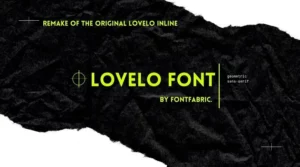 Lovelo Font View download