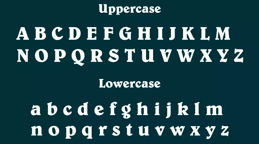 Patagonia Font Character map