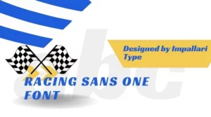 Racing sans one font free download