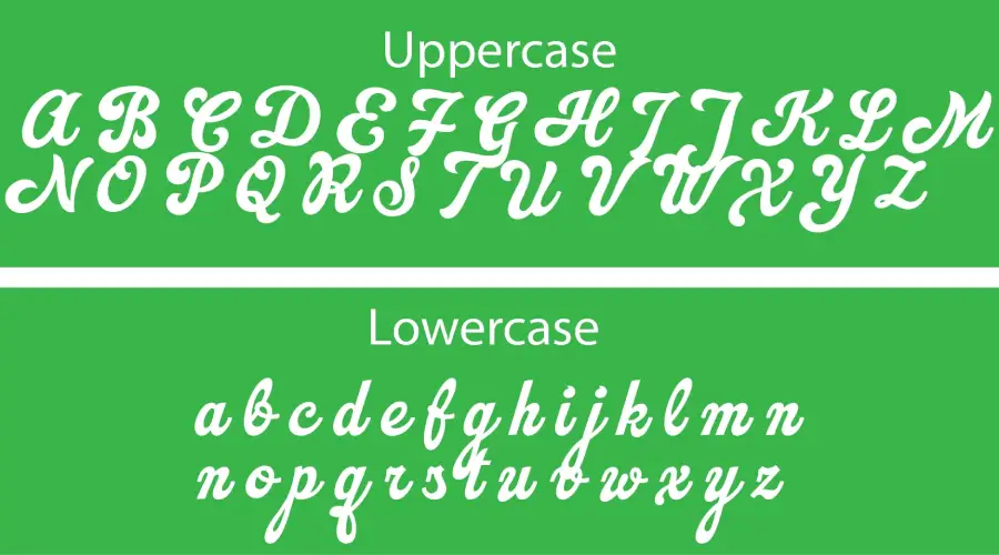 Dodgers font characters