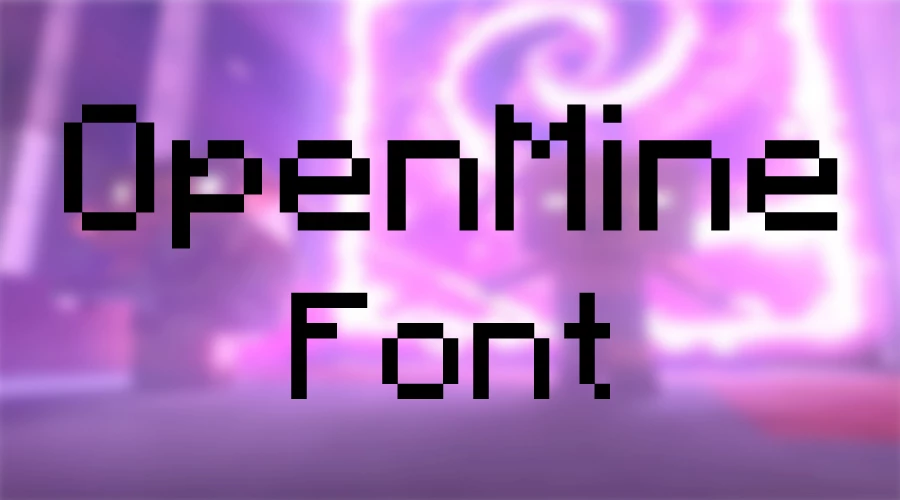 OpenMine Font