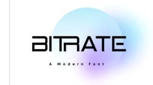 Bitrate Font Free Download