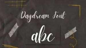 Daydream Script Font Free Download