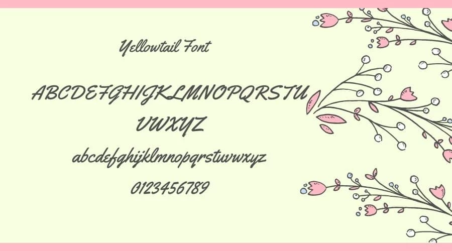 Yellowtail-Font-View