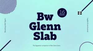 Bw Glenn Slab Serif Font Free Download