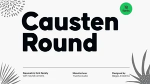 Causten Round Font Free Download
