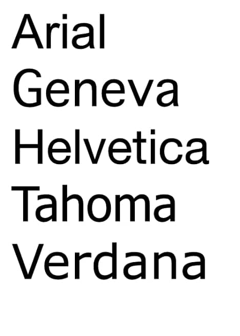 Sans-Serif-font