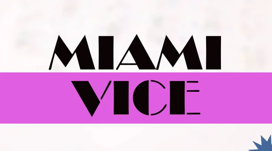Maimi vice font free