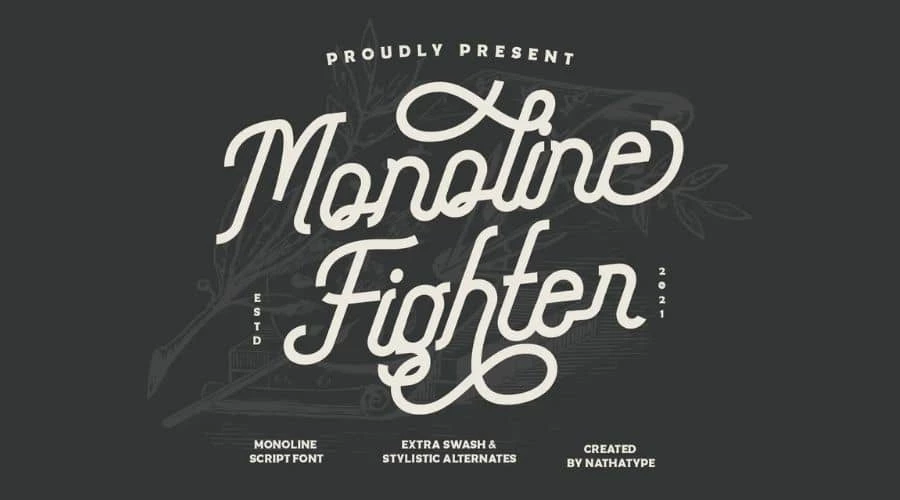 Monoline-Fighter-Font-Free-Download