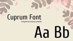Cuprum Font Free Download
