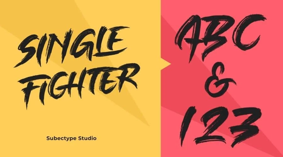 Single Fighter Font Download Free