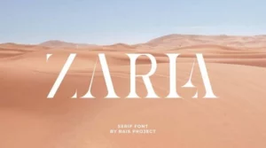 Zarla font Free Download