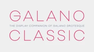 Galano Classic Font Free Download