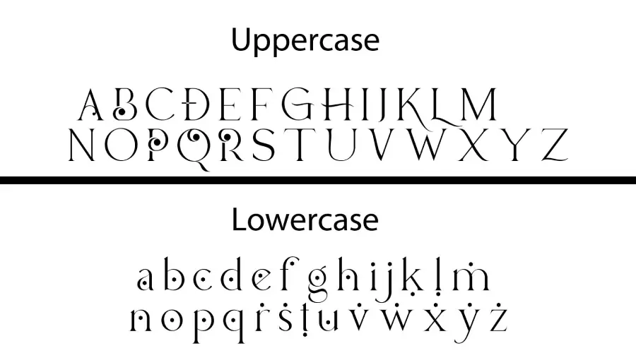 Lucky Change Font Characters