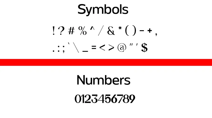 Maguire Font Symbols