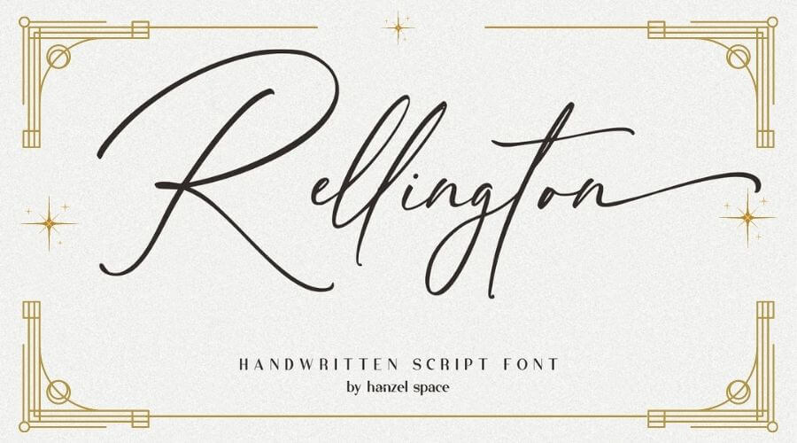 Rellington Handwritten Script Font Download Free