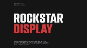Rockstar Display Font free Download