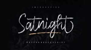Satnight Font Download Free