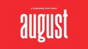 August Font Download Free