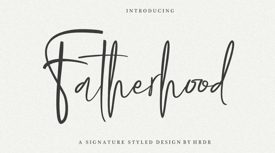 Fatherhood-Font-Download-Free