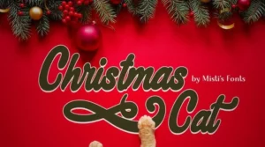 Christmas Cat Font Download Free