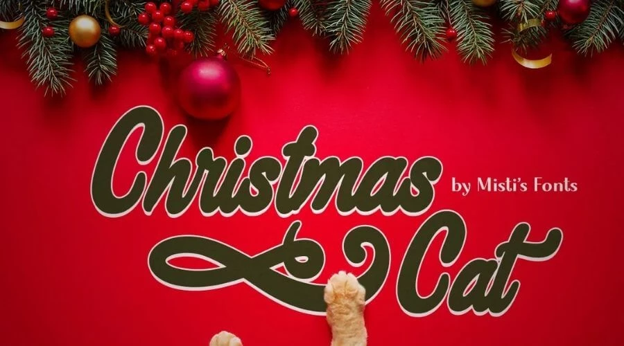 Christmas-Cat-Font-Download-Free