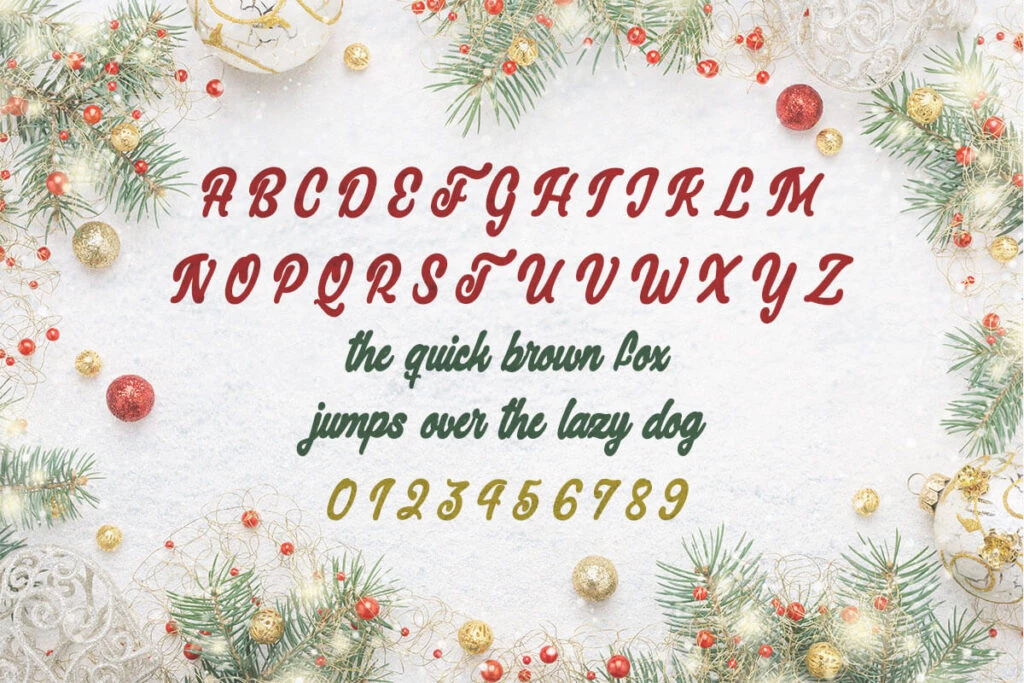 Christmas-Cat-Font-View