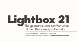 Lightbox 21 Font Download Free