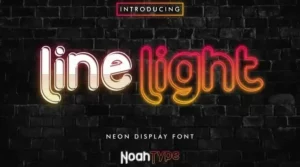 Line Light Font Free Download