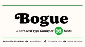 Bogue Font Download Free