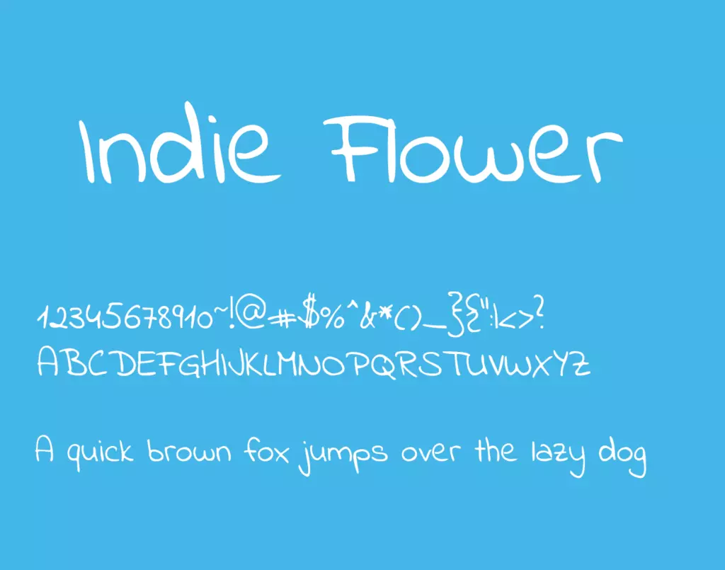 Indie-Flower-Font